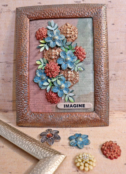 Use thrifted or craft store jewelry and an old frame to create gorgeous 3D floral artwork with InstaMold and PermaStone!  This beginner casting project is a great way to experience molding and mold-making with gorgeous results!
